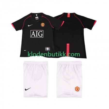 Manchester United 2007 2008 Barn Retro Borte Fotballdrakt Kortermet